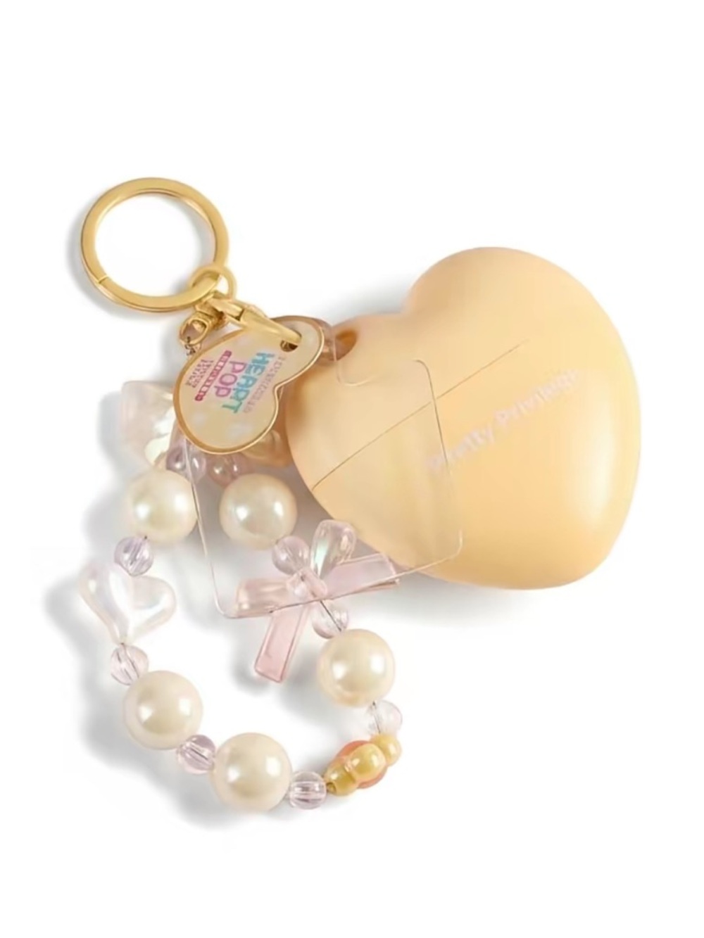 Pretty Privilege Heart Pop Moisturizing Hand Cream Keychain Bag Charm - Picture 4 of 4